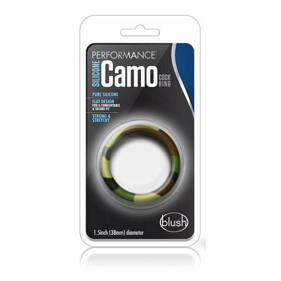 Эрекционное кольцо камуфляжной расцветки Silicone Camo Cock Ring - силикон