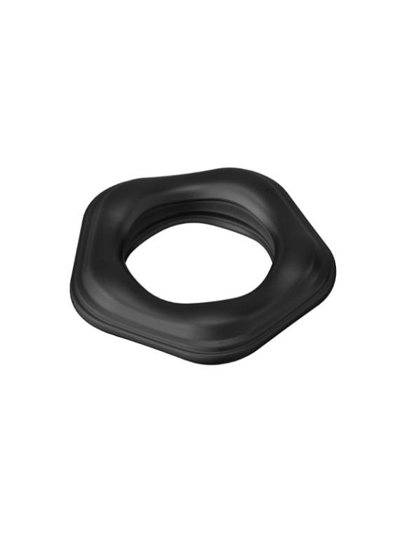 Черное эрекционное кольцо №05 Cock Ring - фото 5
