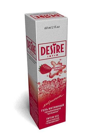 Интимный гель DESIRE с ароматом клубники - 60 мл.