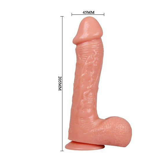 Вибратор-реалистик на присоске The Big Penis - 20,5 см. Baile
