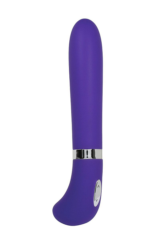 Фиолетовый вибратор OVO F13 - анодированный пластик, силикон