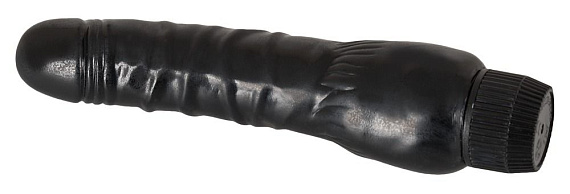 Черный вибратор-реалистик Black Hammer - 22 см. от Intimcat