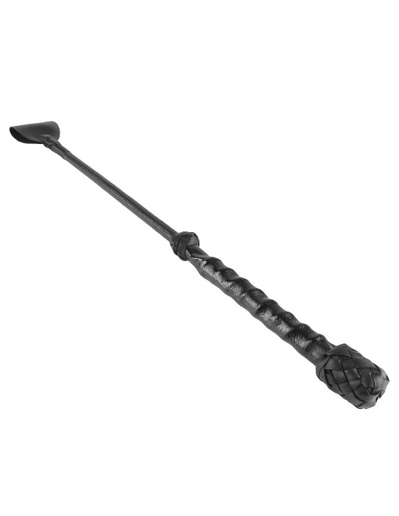 Чёрный стек-хлопушка Beginners Crop - 43,5 см. Pipedream