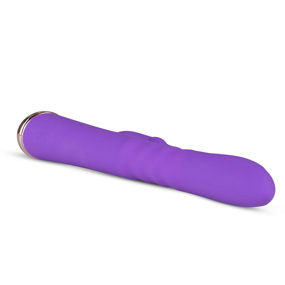 Фиолетовый вибратор-кролик The Queen Thrusting Vibrator - 29 см. - фото 5