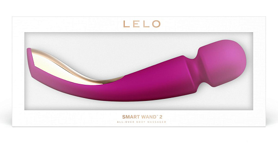 Лиловый вибратор Lelo Smart Wand 2 Large - силикон