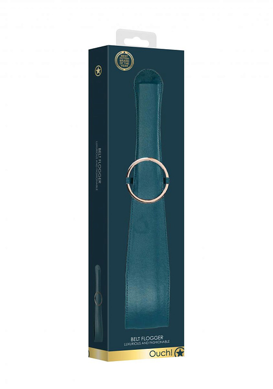 Зеленая шлепалка Belt Flogger - 54 см. от Intimcat