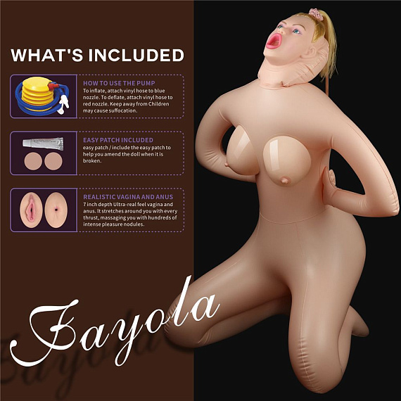 Надувная секс-кукла Fayola - термопластичный эластомер (TPE)