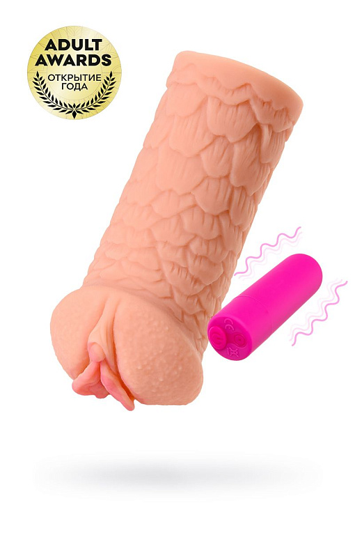 Реалистичный мастурбатор-вагина Elegance.003 с вибрацией - термопластичная резина (TPR)
