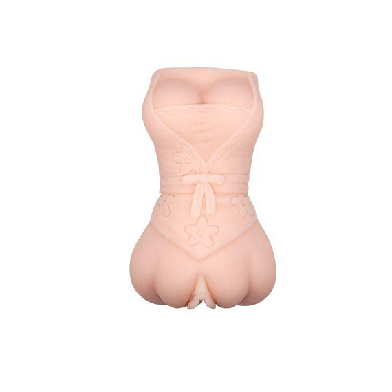 Мастурбатор-вагина с эффектом смазки в виде женской фигурки - Термопластичная резина (TPR)