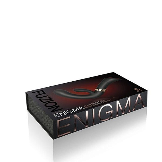 Черный вибратор-кролик Enigma - 24,5 см. - фото 6