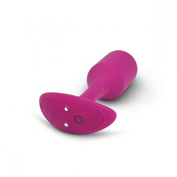 Розовая пробка для ношения с вибрацией Snug Plug 2 - 11,4 см. - силикон