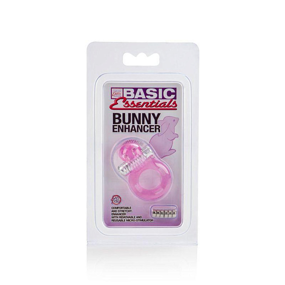 Виброкролик на пенис Basic Essentials Bunny Enhancer - Термопластичная резина (TPR)