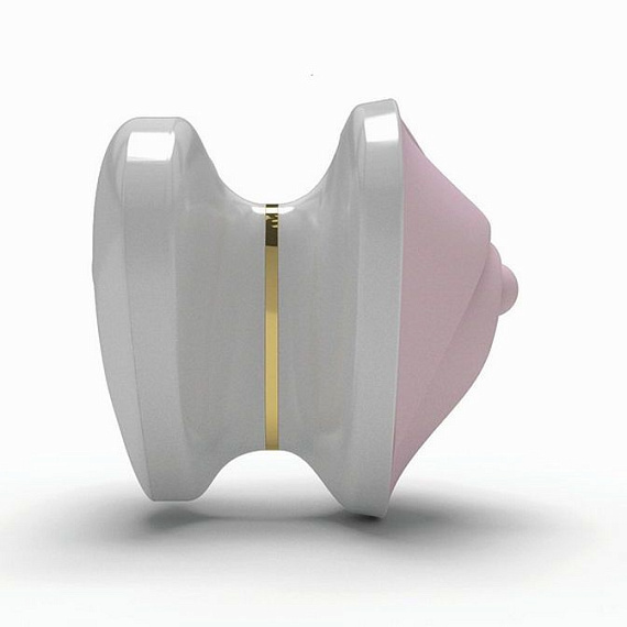 Компактный вибромассажёр Hearts Desire - анодированный пластик, силикон