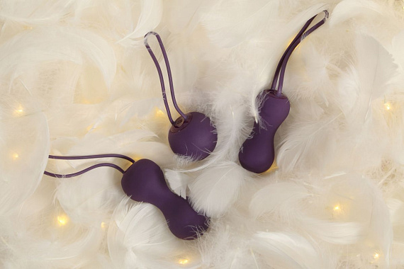 Набор фиолетовых вагинальных шариков Je Joue Ami - фото 8
