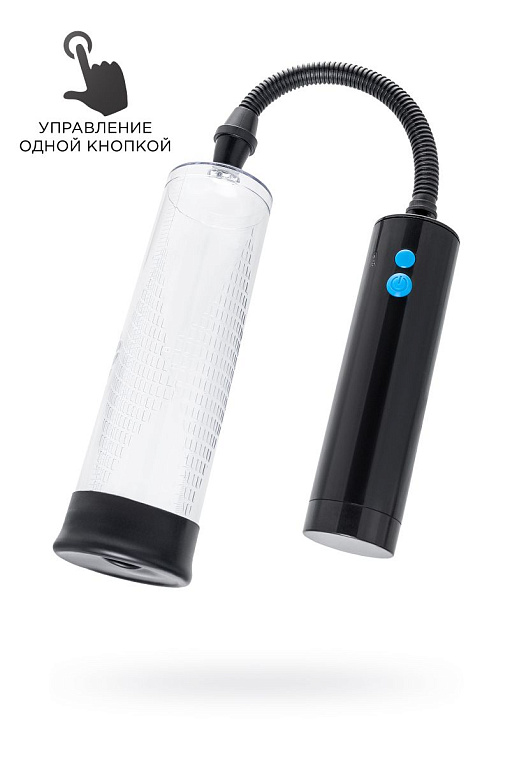 Прозрачная механическая помпа для пениса Lars - анодированный пластик (ABS)