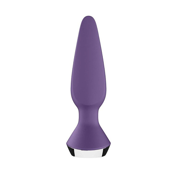 Фиолетовая анальная пробка с вибрацией Satisfyer Plug-ilicious 1 - 13,5 см. - фото 6