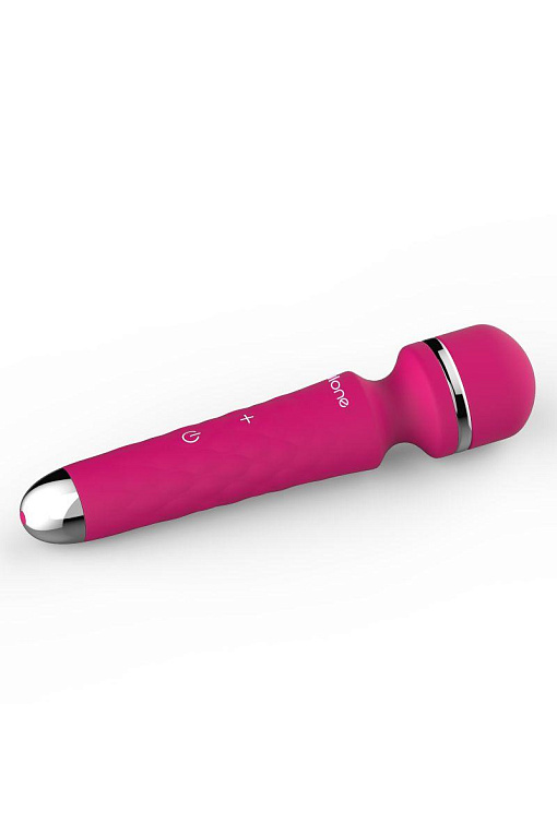 Ярко-розовый вибростимулятор Rock - 19,2 см. - силикон
