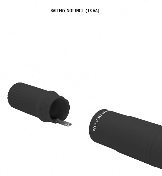 Черный клиторальный вибромассажер Clitoral Tickler - 16,2 см. - анодированный пластик (ABS)