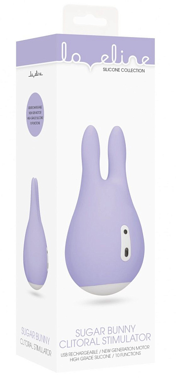 Фиолетовый клиторальный стимулятор Sugar Bunny - 9,5 см. от Intimcat