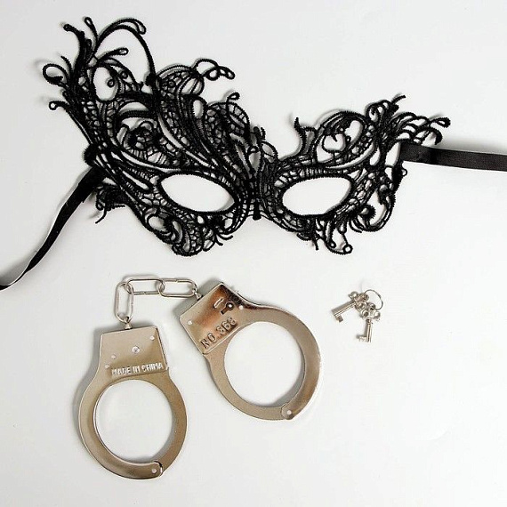 Эротический набор «Сладкое повиновение»: наручники и маска Сима-Ленд
