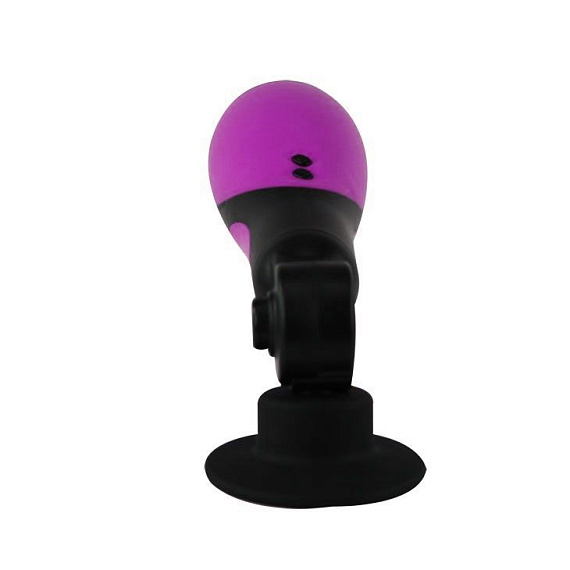 Фиолетовый вибромастурбатор Oral Sex Lover - термопластичная резина (TPR)