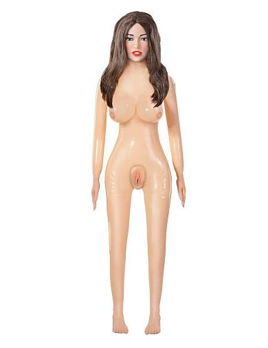 Надувная кукла-брюнетка Agent 69 Life-Size Love Doll с вставками