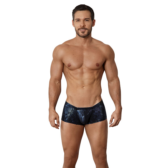 Темно-синие блестящие трусы-хипсы Cambodia Trunks Clever Masculine Underwear