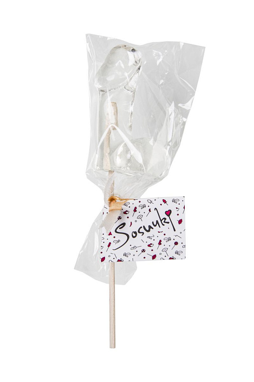Прозрачный леденец в форме фаллоса со вкусом пина колады Sosuчki