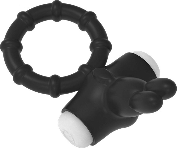 Черный эрекционное кольцо с вибрацией Ring Venny-Penny от Intimcat
