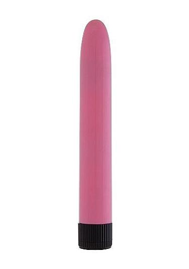 Розовый вибратор Super Vibe - 17,5 см.