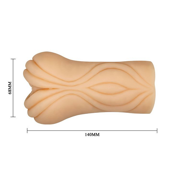 Телесный мастурбатор-вагина Louise - термопластичная резина (TPR)
