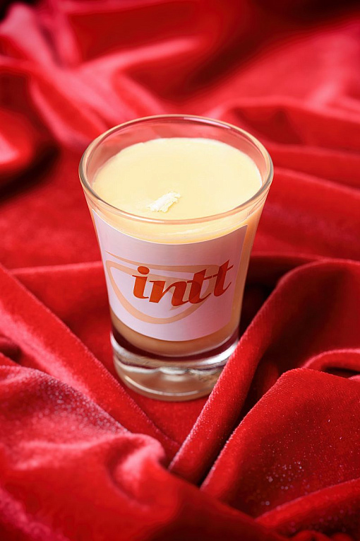 Массажная свеча для поцелуев Peach с ароматом персика - 30 гр. - фото 5