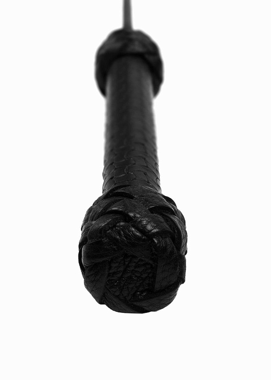 Черный профессиональный стек с тисненной ручкой - 77 см. - фото 5