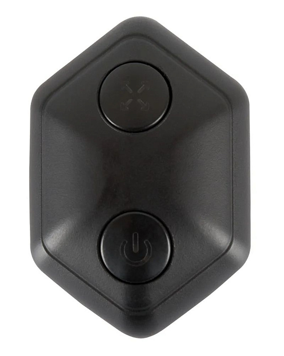 Черный вибростимулятор простаты Butt Plug с функцией расширения - 10,7 см. - фото 7