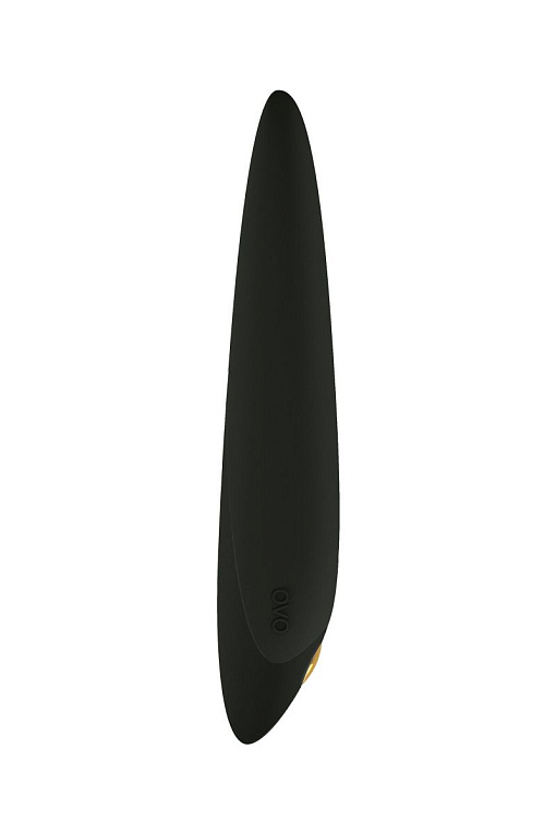 Чёрный перезаряжаемый мини-вибратор D5 - 14,5 см. от Intimcat