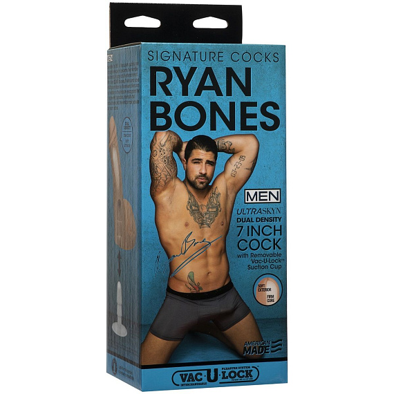 Телесный фаллоимитатор Ryan Bones 7  ULTRASKYN Cock - 18,4 см. Doc Johnson