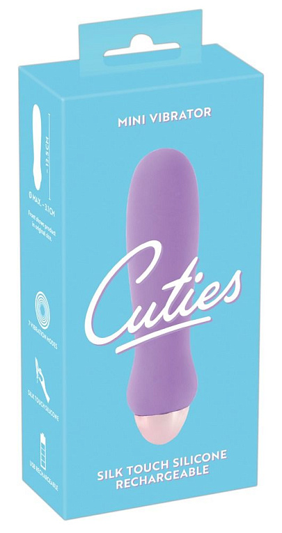 Сиреневый мини-вибратор Cuties Mini - 12,5 см. Orion