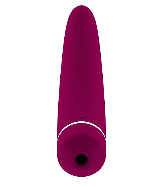 Фиолетовый вакуумный клиторальный вибромассажер Personal vibrator HIKY от Intimcat