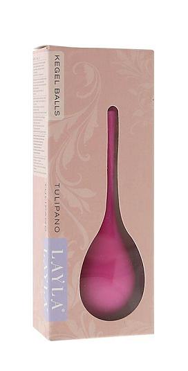 Матовый розовый вагинальный шарик Кегеля Layla Tulipano