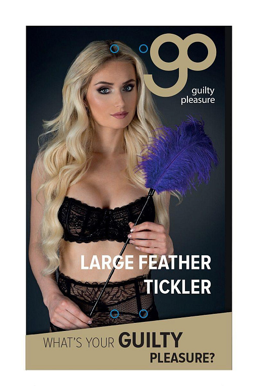 Стек с большим фиолетовым пером Large Feather Tickler - 65 см. от Intimcat