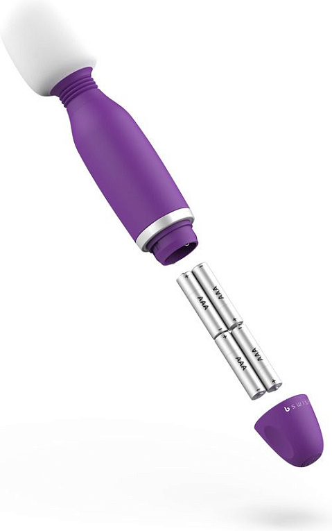 Фиолетовый жезловый вибростимулятор Bthrilled Classic - 20 см. B Swish