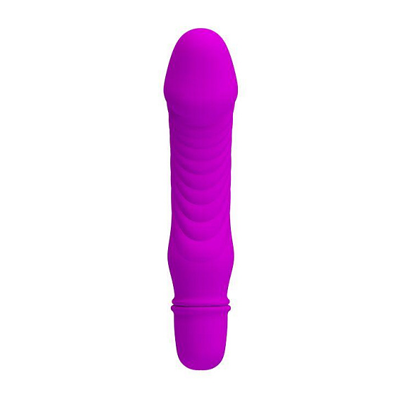 Фиолетовый мини-вибратор Stev -13,5 см. - силикон