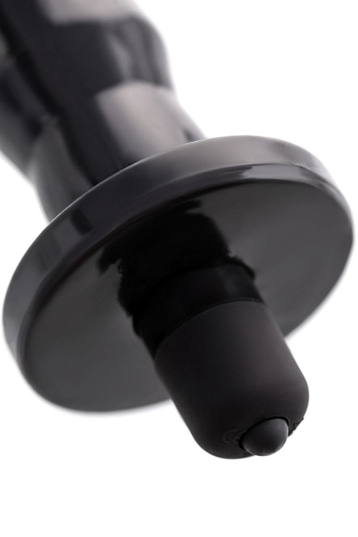 Черная анальная втулка Lacerta с вибрацией - 12,1 см. - фото 9
