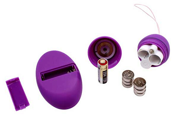 Фиолетовое яичко с вибрацией и пультом ДУ от Intimcat