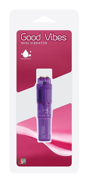 Фиолетовая виброракета GOOD VIBES MINI VIBRATOR - анодированный пластик (ABS)