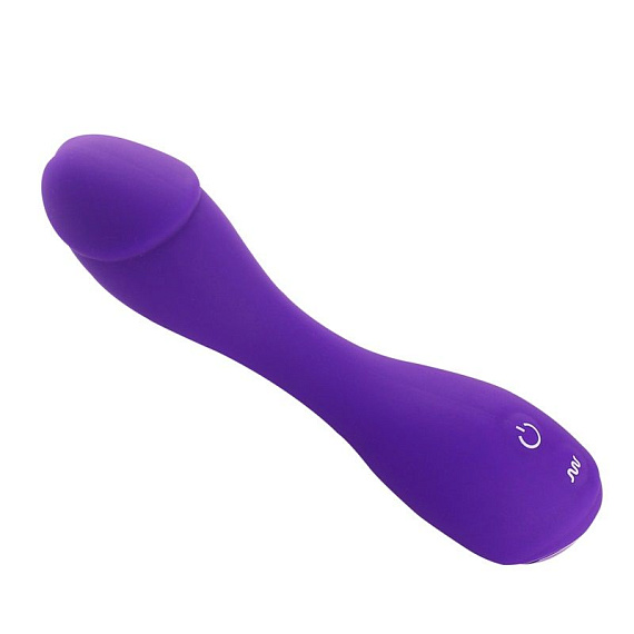 Фиолетовый вибратор Devil Dick - 16 см. - силикон