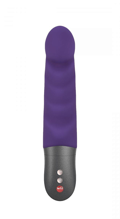 Фиолетовый вибратор Abby G с загнутым кончиком - 18,9 см. - силикон