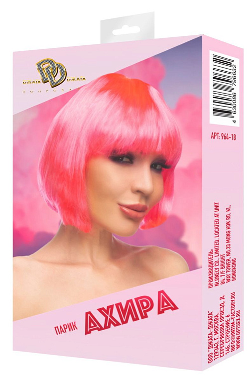 Ярко-розовый парик  Ахира от Intimcat