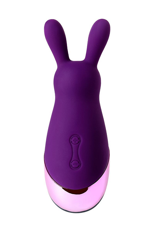 Фиолетовый стимулятор эрогенных зон Eromantica BUNNY - 12,5 см. - силикон