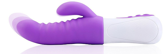 Фиолетовый вибростимулятор Purple Punch - 24 см. - силикон